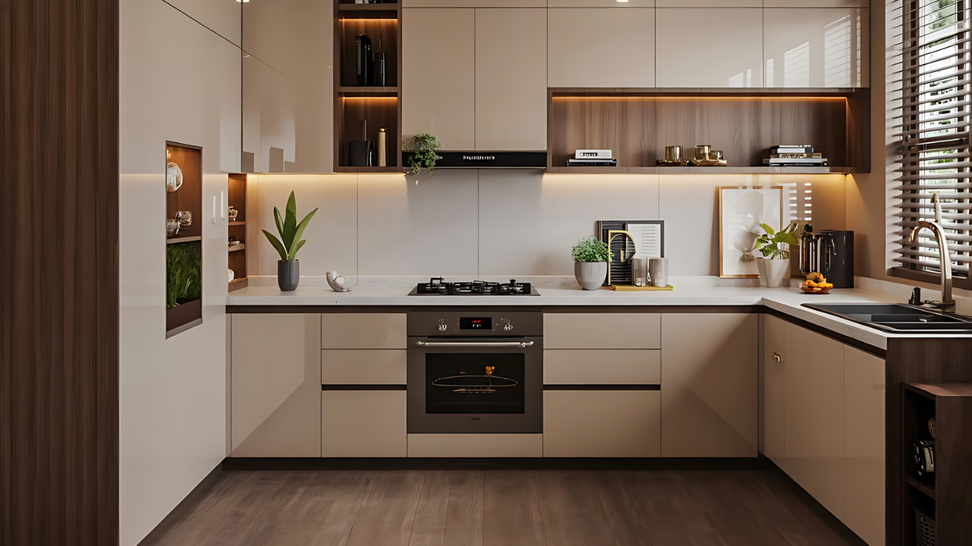 Modern Modular Kitchen Interior for Stylish Functional Living