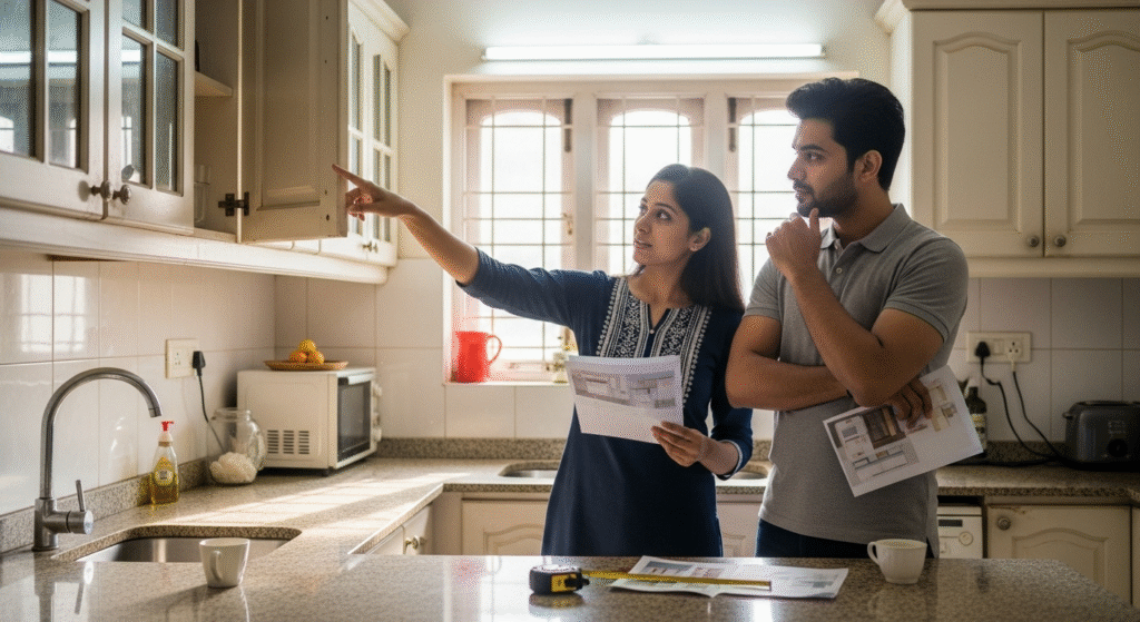 Couple Planning home renovation