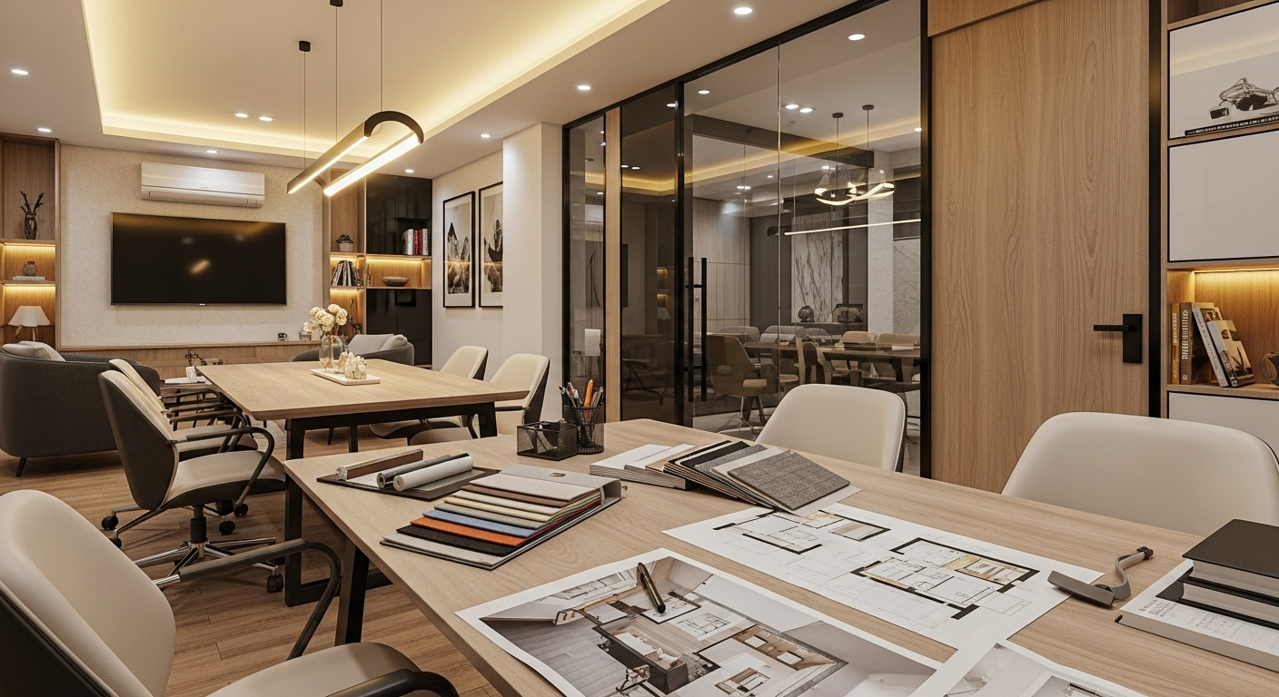 Interior design consultation in Bangalore with designer and clients