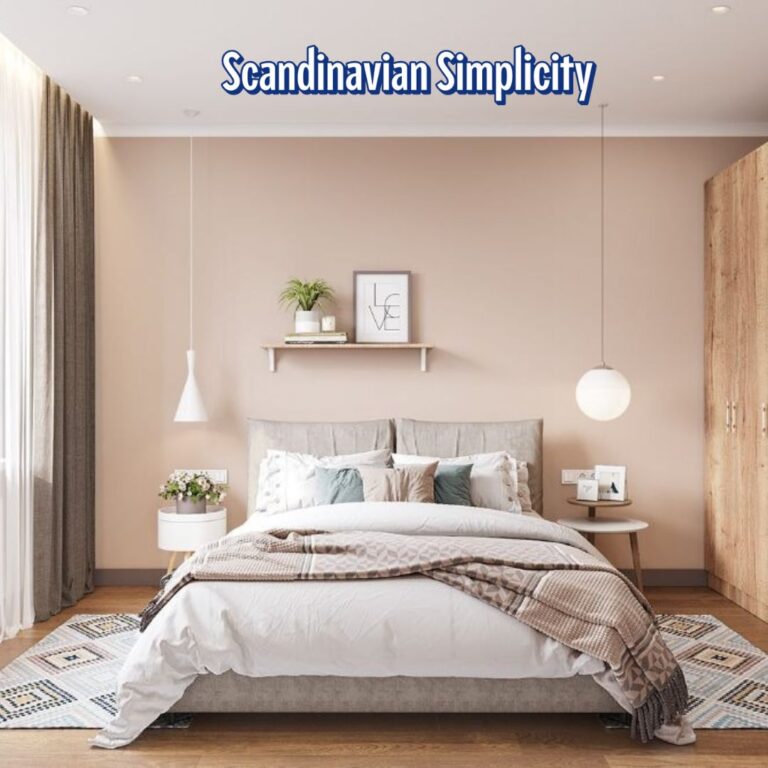 Scandinavian Style Bedroom interior
