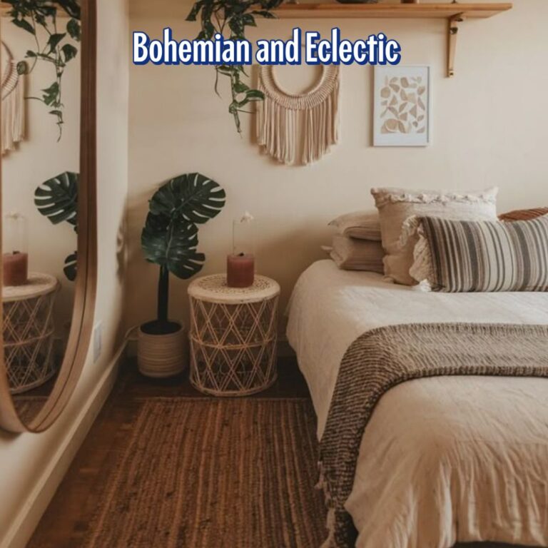 Bohemian and Eclectic bedroom design